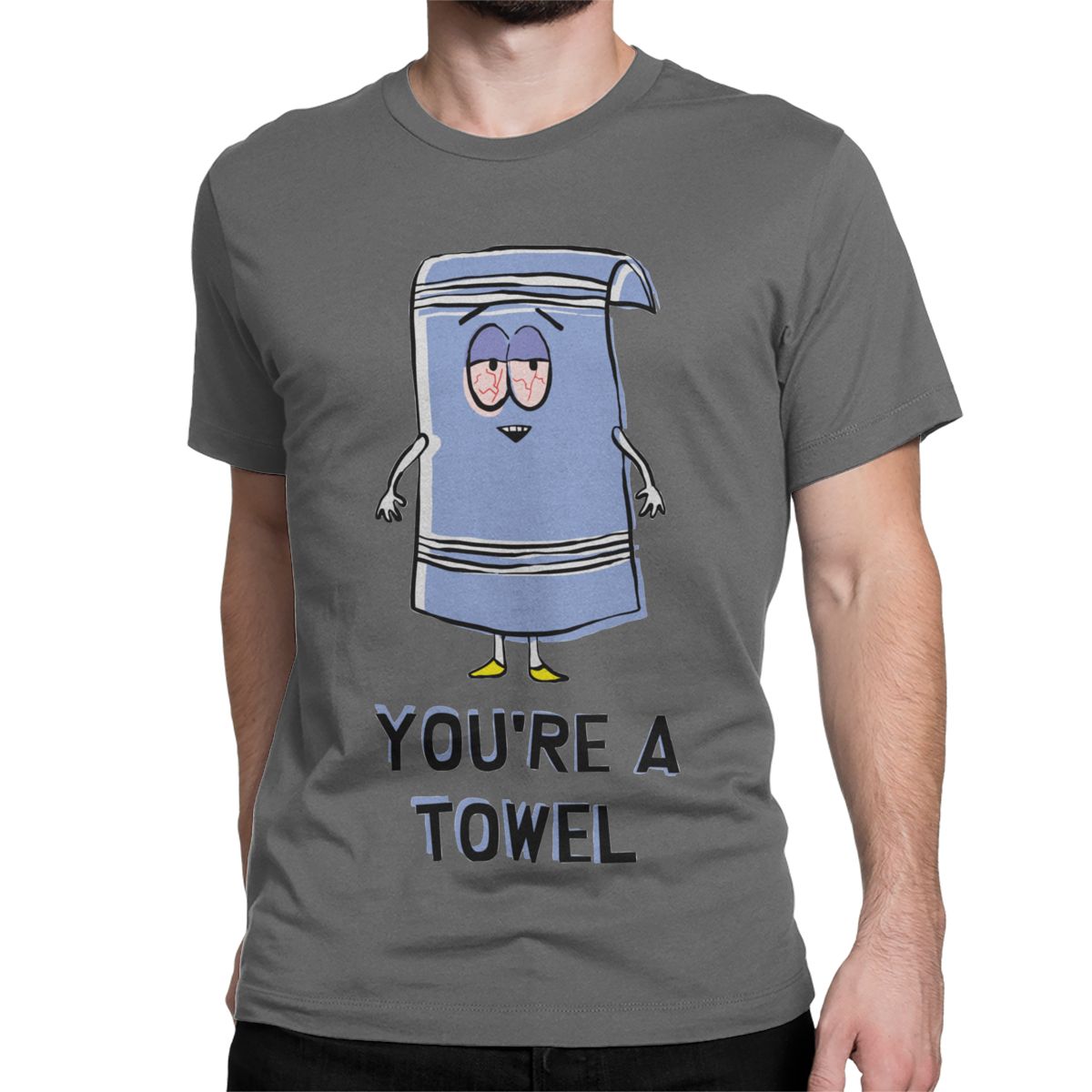 

Southparked Towelie You Are A Towel T-Shirt Men Women s Cotton T Shirts Cartoon Anime Short Sleeve Tees Printing Clothing Tops M