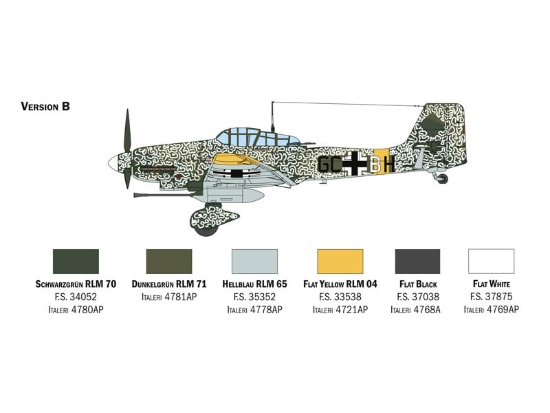 Italeri Tamiya Airplane Series 2830 Ju87 Stuka Kanonenvogel Plastic Model 38106 (ITALERI) 1/48 No. G-1 (Airplane)