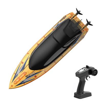Remote Control Boat for Adults & Kids 2.4GHz 30km/h Remote Control Speedboat for Pool and Lake, Electric Boat Toy with LED Lights