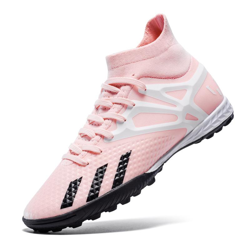 New High-top Football Shoes New Electroplated Bottom Adult Student Game Training Long Nails Broken Nails Football Shoes