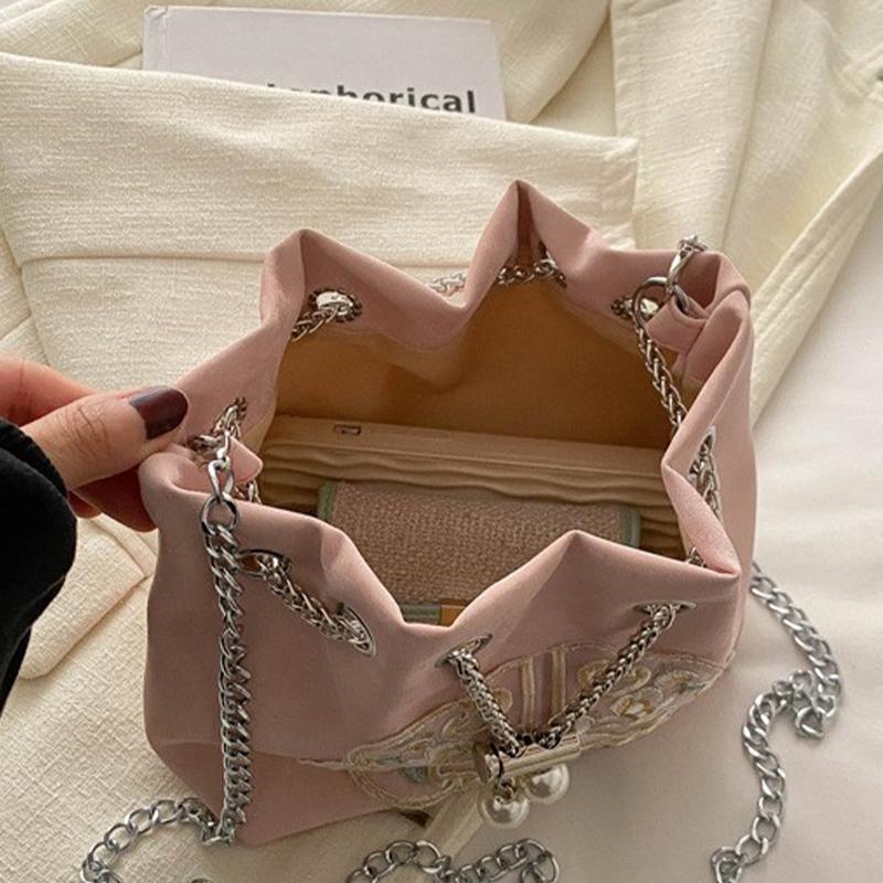 New Chinese Style Fine Embroidery Ladies Handbags 2025 Summer Fashion Shoulder Bag Crossbody Daily Party Tote Handbag For Women