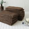GamachaTowel Face Towels, 22 Colors Available [Cacao, 10-Piece Set]. Perfect for wiping hands in the kitchen or bathroom. These lightweight towels are