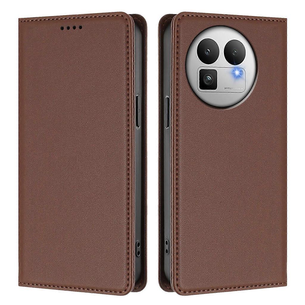 Realme GT 8 Pro Wallet Case - RFID Blocking PU Leather Flip Cover with Wireless Charging & Magnet