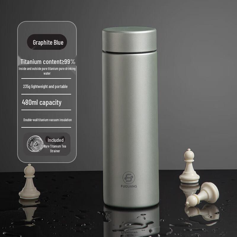 FUGUANG Pure Titanium Vacuum Insulated Business Mug