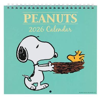 Calendário de Parede Sanrio Snoopy M 2026 Japão NOVO Personagens Sanrio
