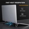 1Pcs Mini Foldable Laptop Stand Self-Adhesive Portable Keyboard Riser with 1 Adjustable Angles for MacBook Notebook Cooling
