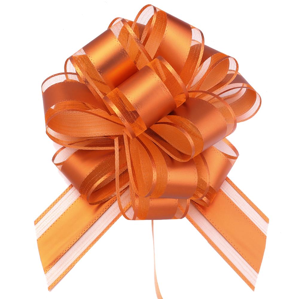 2/10Pcs Big Wedding Pull Bow Ribbons Flower Car Chairs Decoration Christmas Gift Wrap Packing Birthday Party Supplies Home Craft 5