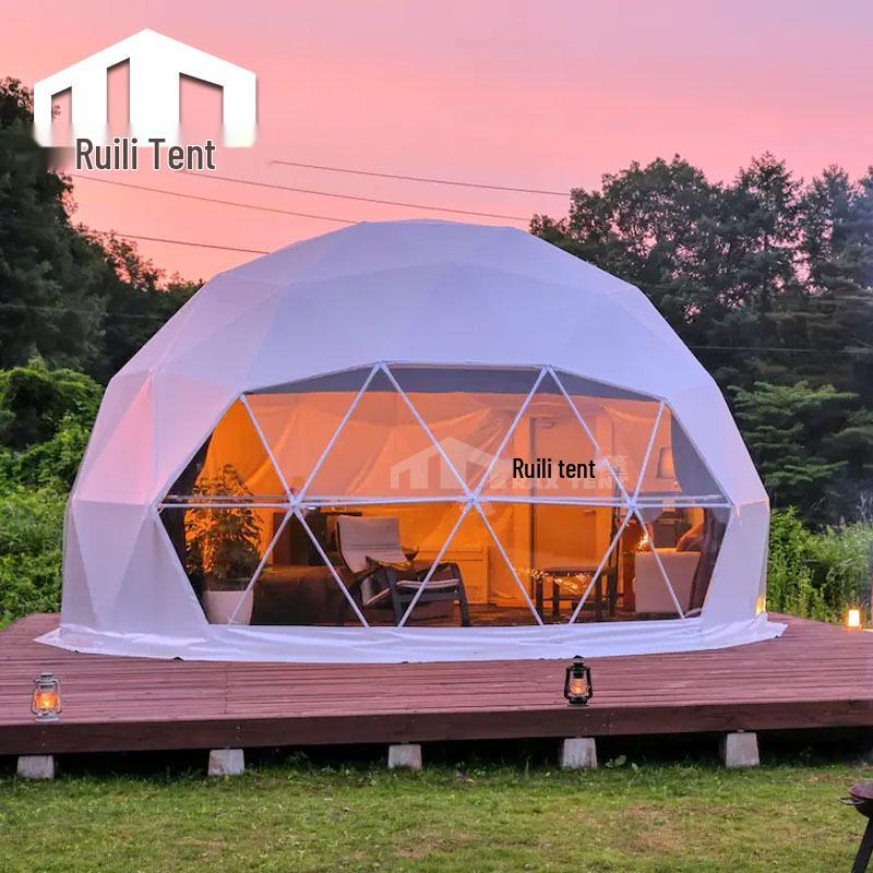 6-8m Transparent Starry Sky Dome Tent for Outdoor Tourist and Scenic Areas