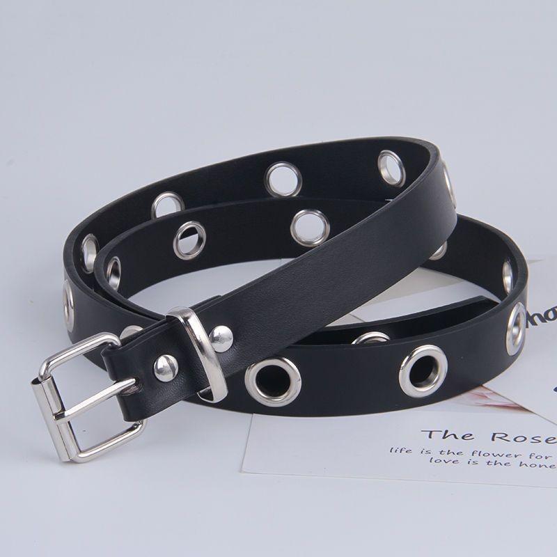 Trendy Women's Punk Fashion Uniform Accessory Featuring Stylish Chain Waist Belt And Mini Pouch