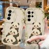 Phone Case: 2D Flat Samsung Galaxy A34 A35 S20 S22 S21 FE Plus Ultra Protective Case, Cute Panda, Christmas and Halloween Gift