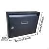 Modern Lockable Mailbox Combination Locking Box Durable Key Paperwork Magazines Holder Postbox and