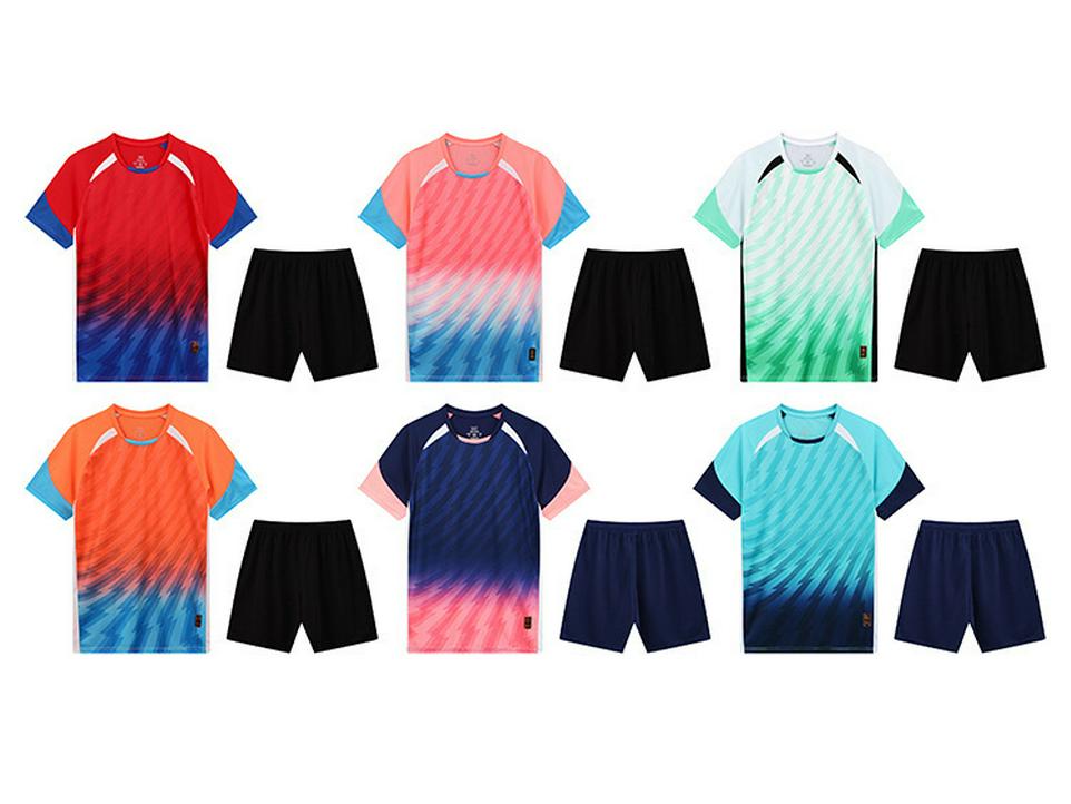 Dětský rychleschnoucí fotbalový dres s krátkým rukávem a potiskem loga pro tým a školní sporty