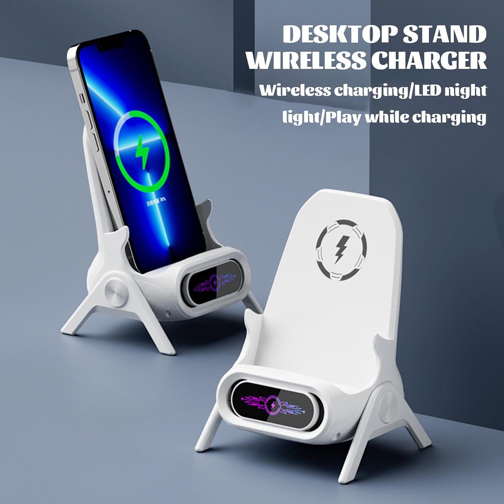 Mobile Phone Stand Vertical Small Chair Wireless Charger Mobile Phone Support Stand