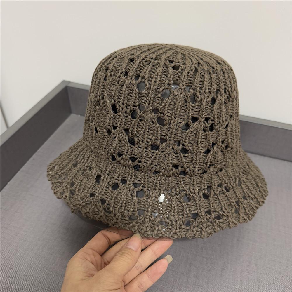 

Шляпа женская полая тонкая дышащая панама весна и лето путешествия универсальная складная панама шляпа-ведро шляпа-таз Adult average size серый