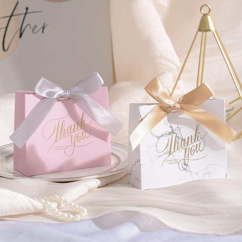 2025 European Style Wedding Candy Handbag Box - Elegant and Fresh Design