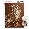Roaring Tiger Pearl Painting 5D DIY Pearl Gemstone Art Diamond Painting Kit for Adults/Beginners Gift Ideas Home Decor Wall Art Craft Sets