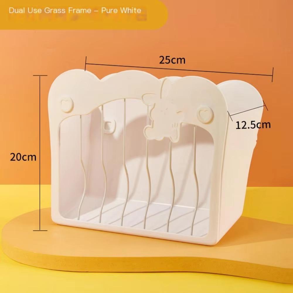 Large Capacity Rabbit Hay Manger Hanging Small Animal Food Feeder Rack New Rabbit Grass Feeder