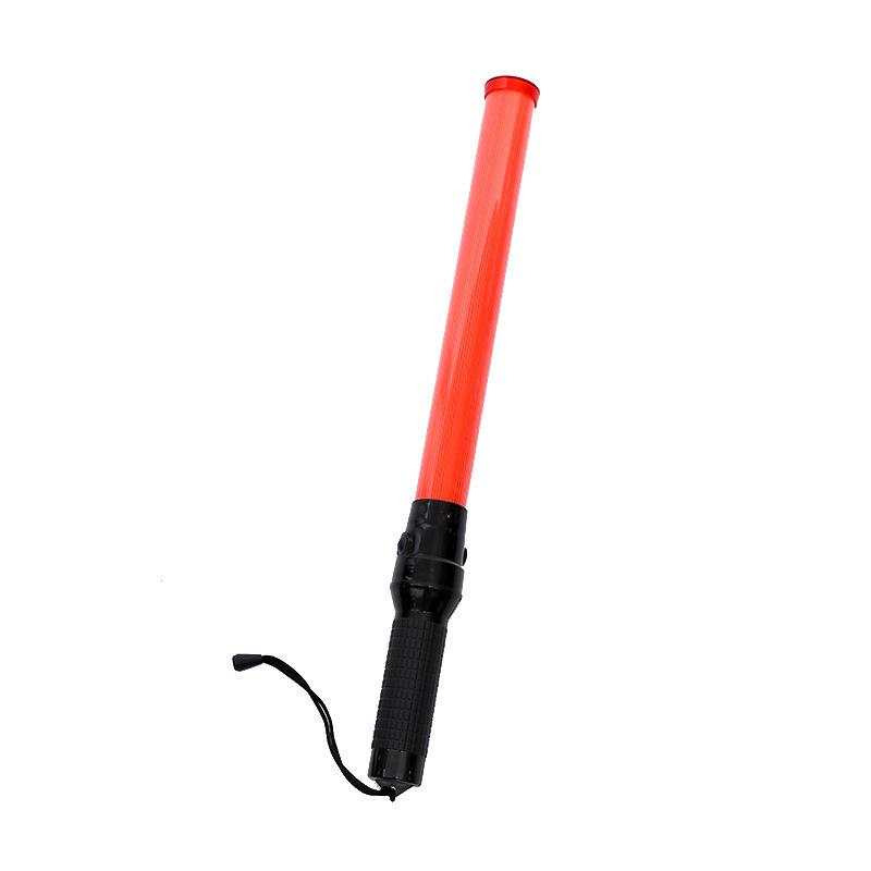 Battery-Powered LED Traffic Baton Glow Stick (54CM) - Multifunctional Warning & Concert Use