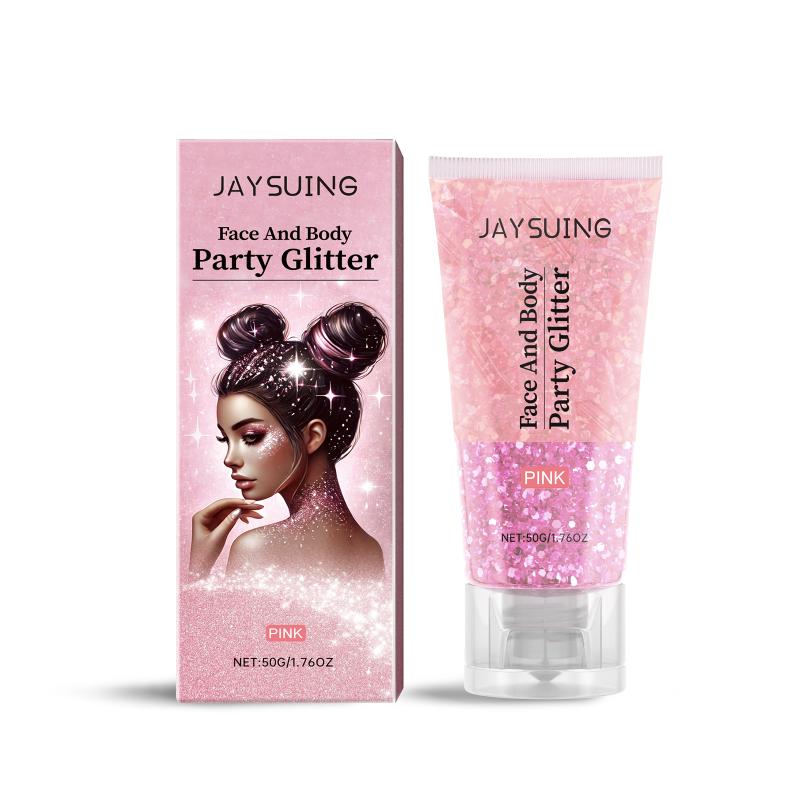 

Jaysuing Glitter Gel,Natural, 3D Body Highlighter With Glitter, Available In Multiple Colors For Party & Extravaganza 6