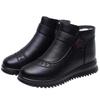 2025 Winter Mutter Baumwollschuhe weiche Lederschuhe Wolle Mittelalterliche und ältere Damen Stiefeletten Samt warm ältere Großmutter rutschfeste Schuhe