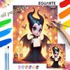 Disney DIY Painting Kit Maleficent Art Classic Style Home Decor Craft Gift Idea Canvas Wall Decor Personalized Paint by Number Set Gift