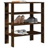 VidaXL Shoe Rack Smoked Oak 61x32x70 Cm Engineered Wood, Shoe Storage, Storage Cabinet of 859846