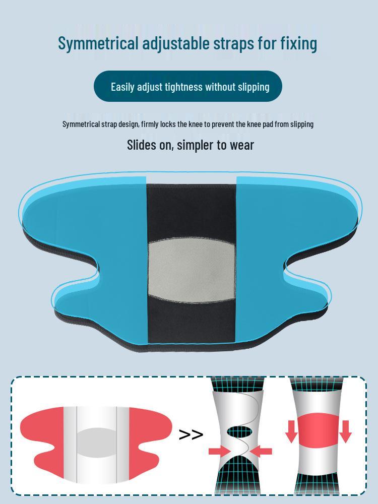 Magnetic Thermal Knee Protection Pads for Middle-Aged & Elderly with Adjustable Straps