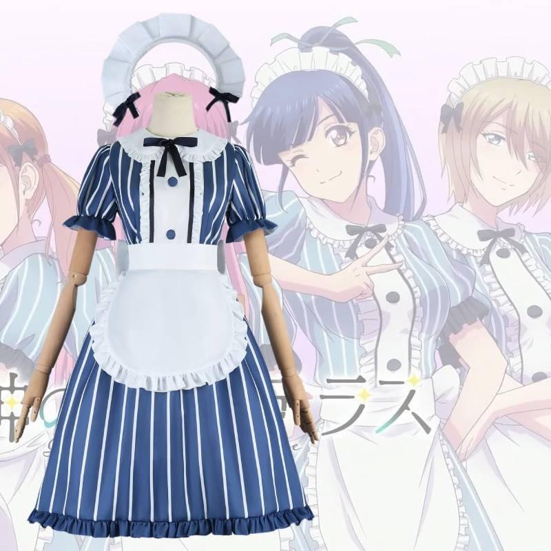 Terrace The Cafe Its Goddesses Cosplay Costume Dress Roleplay Outfit Polyester