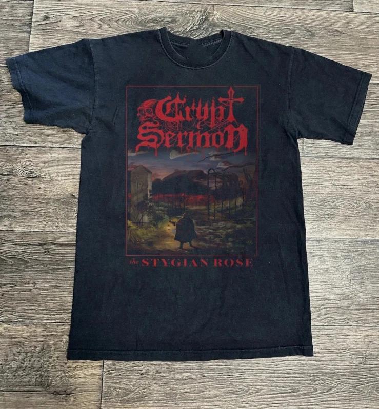 

Crypt Sermon The Stygian Rose otton Все размеры S-345XL Унисекс Футболка S