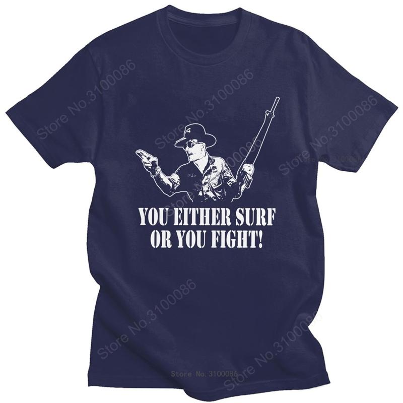 Mode Apocalypse Now T-Shirt Unisex Kurzarm Sommer Charlie Don't Surf T-Shirts Rundhals Slim Fit Baumwolle T-Shirt Merchandise