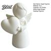Small Angel Sculpture Mini Love Heart Figurine 3D Printed White Statue Modern Statue Decoration for Mother's Day Valentine's Christmas Gift