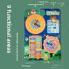 Clock Calendar Cognitive Games, Children'S Puzzle Early Education Life Knowledge Cognitive Paper Toys