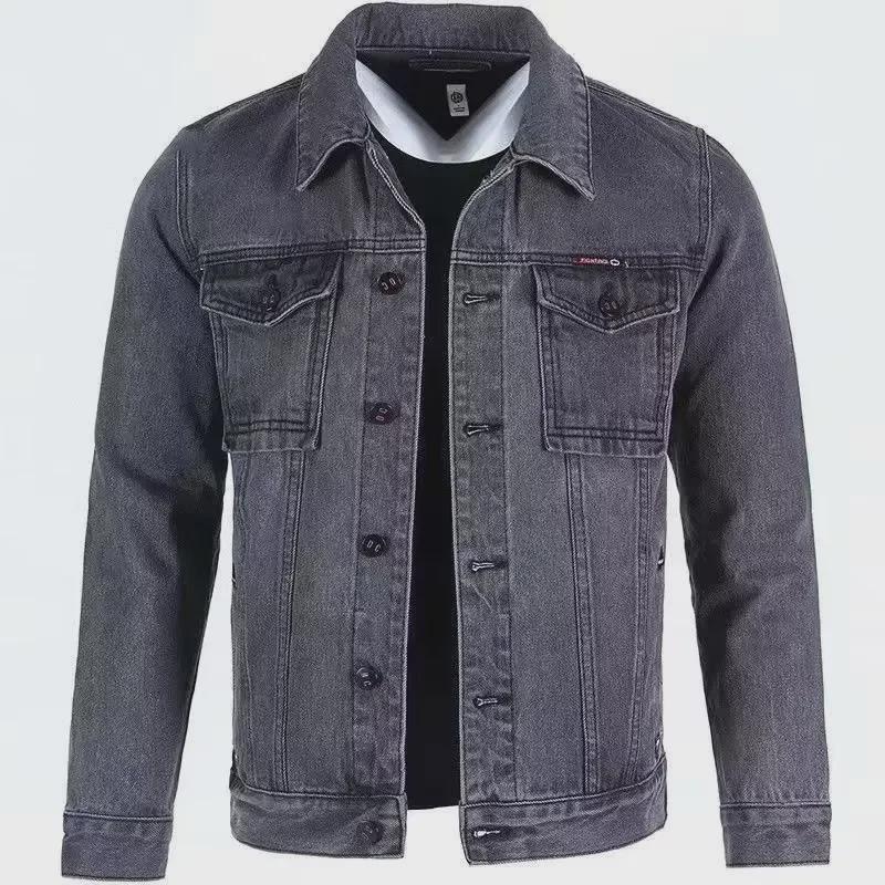 2024 Men's Korean Style Denim Jacket: Versatile Spring/Autumn Casual Wear for Youth
