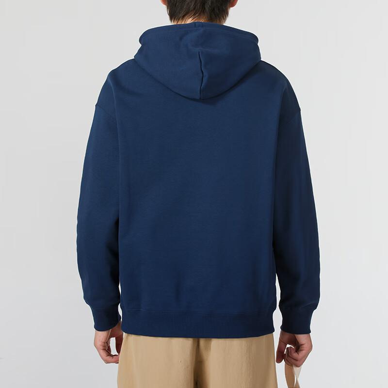 Puma Letter Embroidery Hooded Comfortable Breathable Casual Color Block Long Sleeve Sweatshirt Men sweatshirt Blue 631036-14