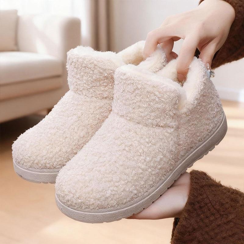 Women's Plush Thick Soft Soled Warm Cotton Boots Snow Boots