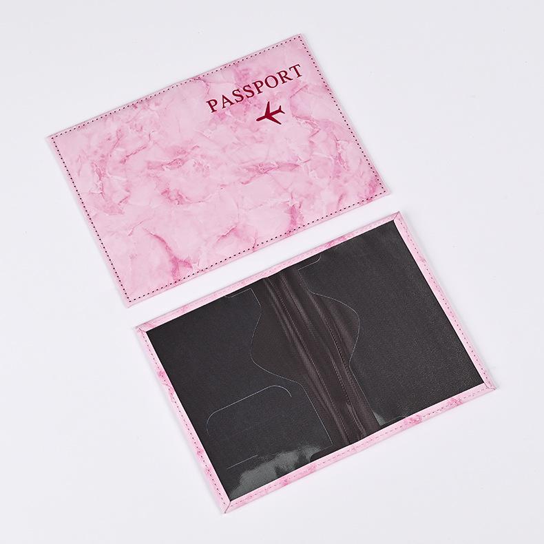 1 Stück Reisepass-Schutzhülle aus Pu-Leder, Dokumentenetui, Reisepass, Schutzhülle, Material, wasserdicht, für Frauen und Mädchen