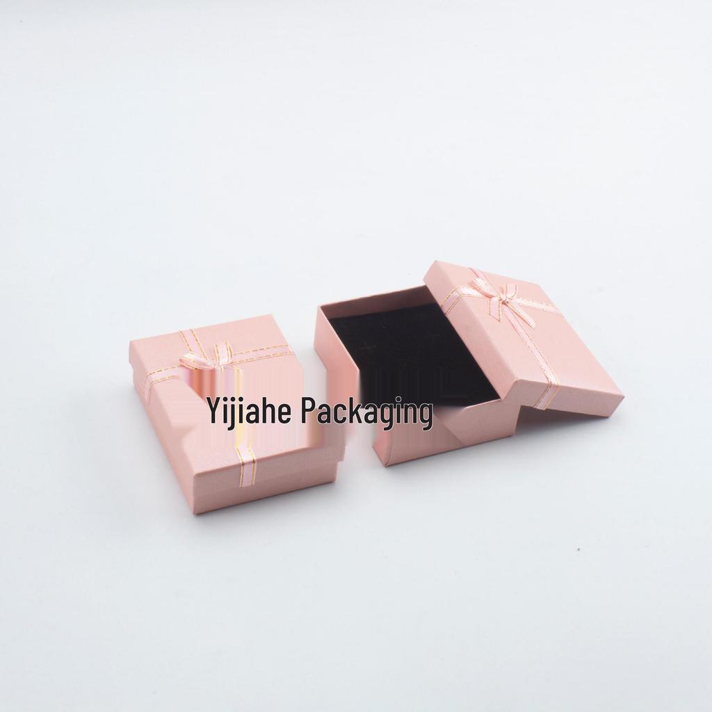 Candy Color Ribbon Bow Necklace Gift Box - High-End Pearlescent Cloud Design