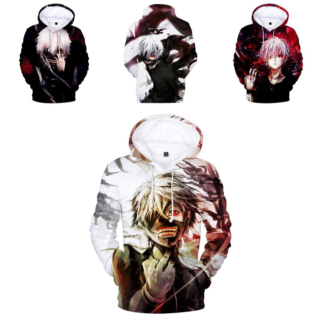 Unisex Tokyo Ghoul Hoodie With 3d Print Design And Casual Cosplay Costume Appeal