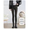 High-Waisted Imitation Denim Yoga Pants with Pockets - Spring Style, Versatile, Plus Velvet, Women's Tight Base Pants.