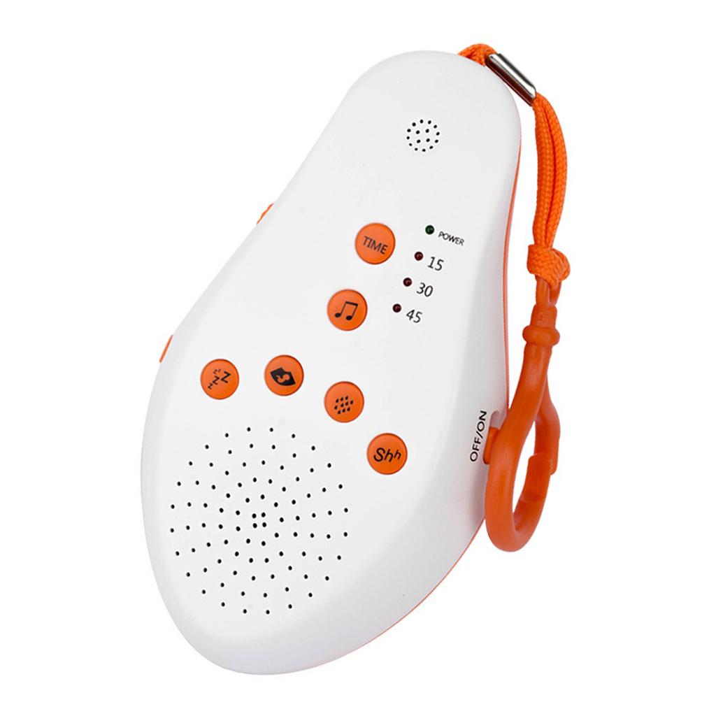 Babyschlafgeräusch Musik Beruhigendes Spielzeug Weißes Rauschen Geräuschmaschine Tongenerator Säuglingsschlafberuhiger USB Wiederaufladbar