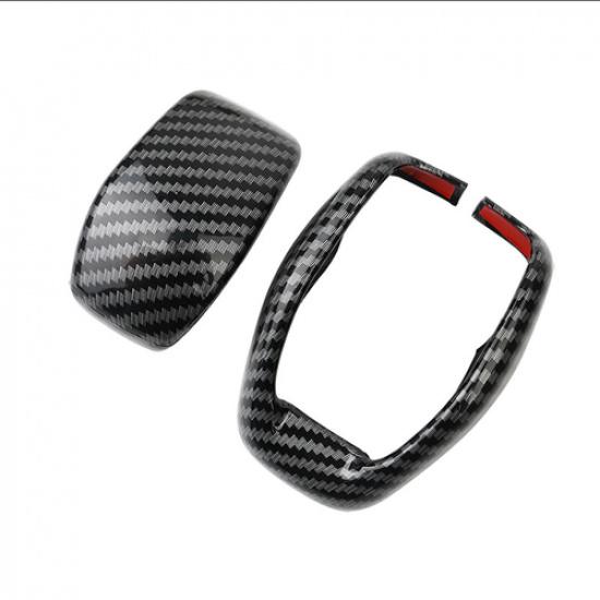 ABS Carbon fiber Gear Shift Knob Cover Trim For Toyota - Highlander