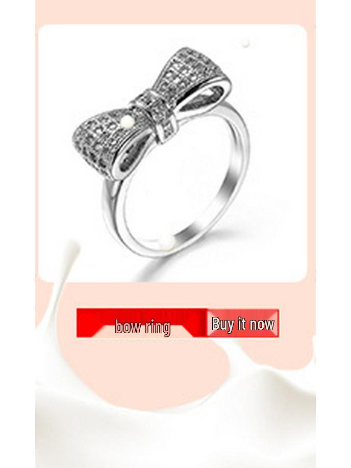 Ensemble de Bagues Diamant Zircon Rose - Accessoires de Bijoux Créatifs