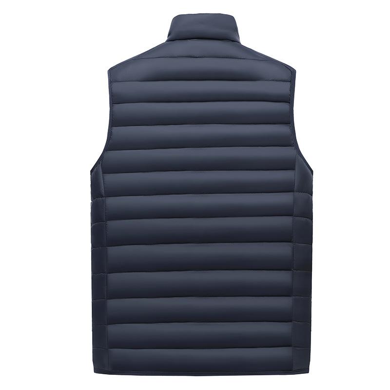 Cotton Vest Men's Cotton Clothing Stand-up Collar Down Cotton Undershirt Winter Warm Vest Jacket Sleeveless Cotton Jacket Personalized Clothes