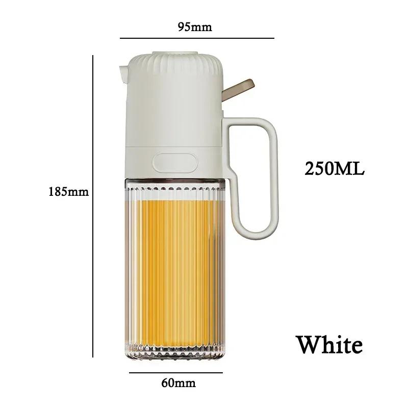 

Dispenser Liquid Kitchen Bottle Bottle Kettle Creative Bottles with Oil Spray Glass Oil Vinegar Sauce Label Storage Seasoning білий