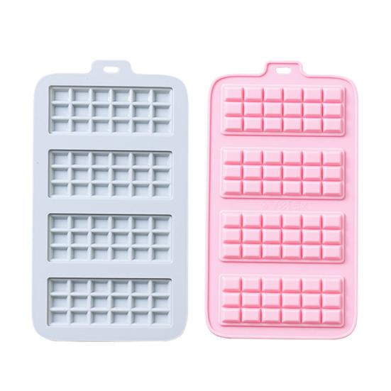 4 Cavity Chocolate Mold Non-stick Easy to Clean Silicone DIY Chocolate Chip Mold for Home