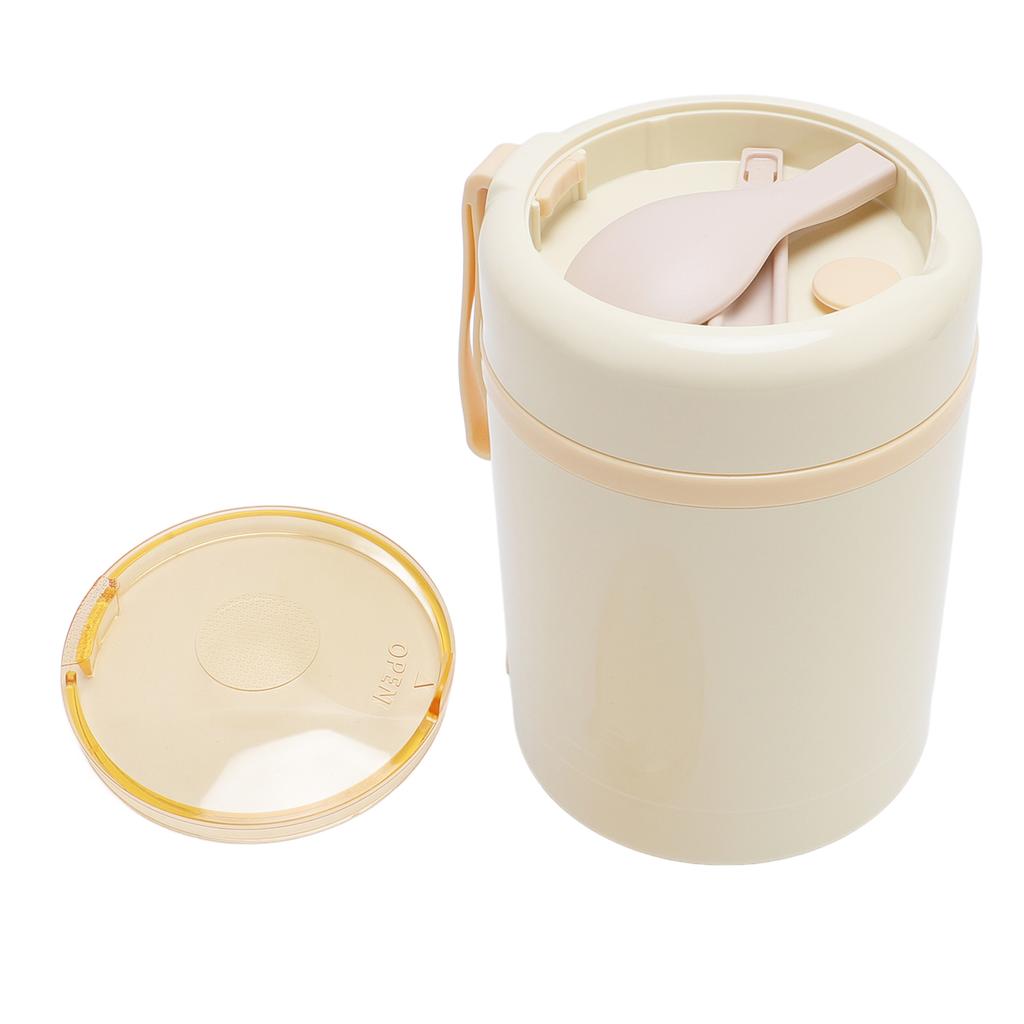Electric Lunch Box Food Warmer 304 Stainless Steel 60C Constant Temp Lkproof 600ml USB Insulated Food Jar with Spoon for