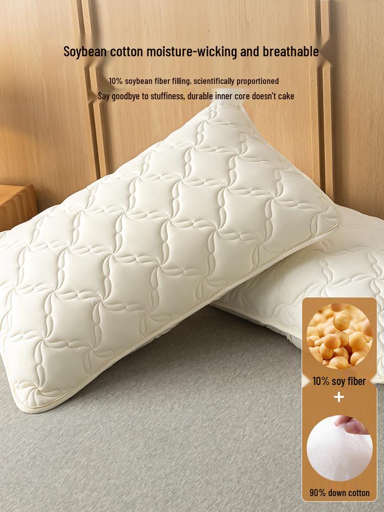 Quilted Waterproof & Stain-Resistant Pillowcases (Set of 2) - Solid Color, Protects Pillow, 48x74cm