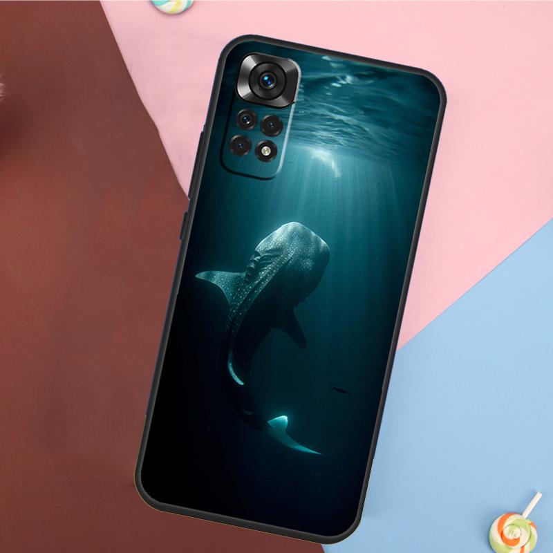 Ocean Whale Shark Animal Cover For Xiaomi Redmi Note 14 13 12 9 10 11 Pro 9S 10S 11S 12S Redmi 14C 10C 12C 13C Case