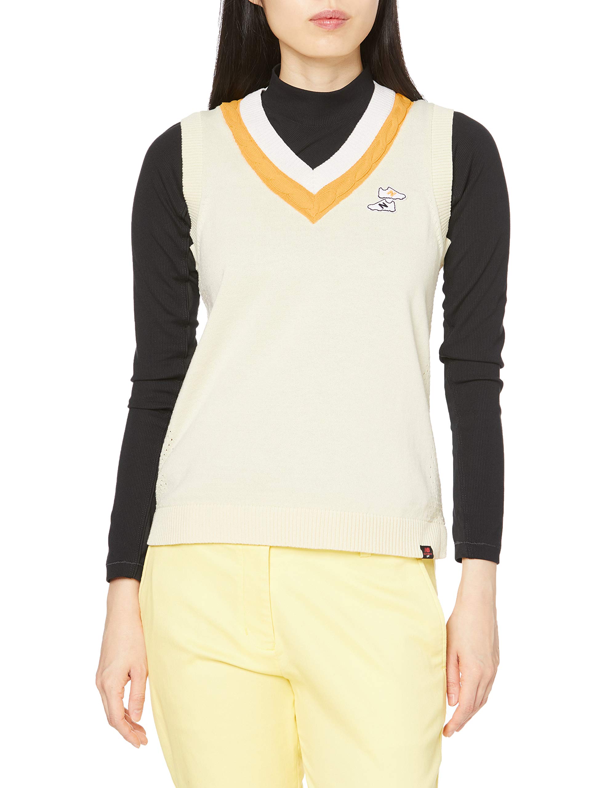 

Гольф вязаный жилет косичка Желтый 2 [New Balance] V-образный вырез (влаговпитывающий, быстросохнущий, трикотажный) / Женский / 012-1173504 035_Прозрачный [L]