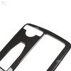Car Styling ABS Carbon Texture Central Console Water Cup Holder Frame Trim For Mercedes Benz C E GLC Class W204 W212